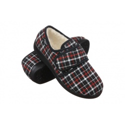 Pantofi de casa, imblaniti, pentru femei, Mjartan 851-K40 reglabili cu arici/scai