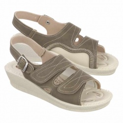 sandale pentru monturi dama ortopedice maro Mjartan 2815-N14