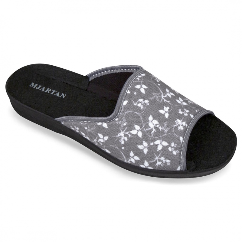 papuci de casa gri pentru femei Mjartan® 503-LA120