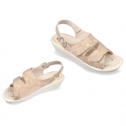 Sandale confort reglabile bej femei Mjartan 2815-N13-S64