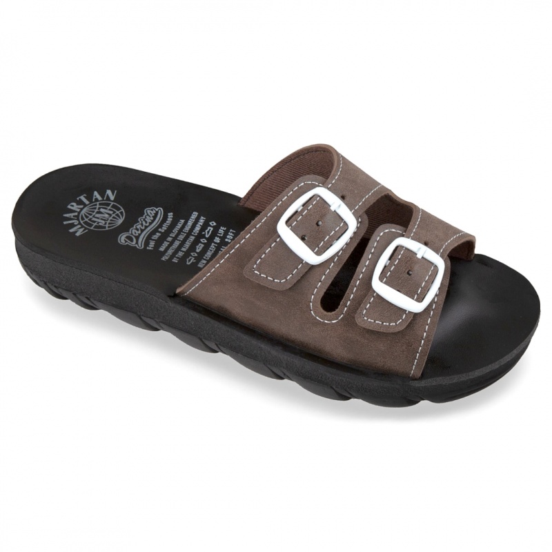 papuci de vara, maro, pentru femei, Mjartan® 2205-N14-N