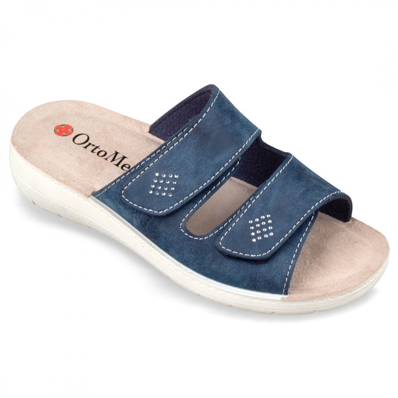 papuci de vara, bleumarin, dama, OrtoMed® 2622-N17