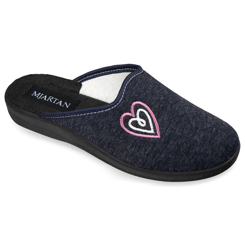 saboti de casa, bleumarin, pentru femei, Mjartan® 607-L238 saboti de casa, bleumarin, pentru femei, Mjartan® 607-L238