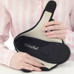 sandale confort calapod lat negre, OrtoMed® 513-T21