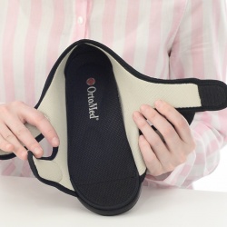 sandale confort calapod lat negre, OrtoMed® 513-T21