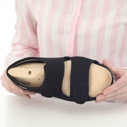 sandale confort calapod lat negre, OrtoMed® 513-T21, prezentare