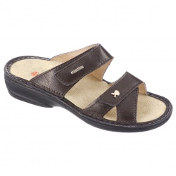 papuci piele naturala, maro, dama, OrtoMed® 3702-P121
