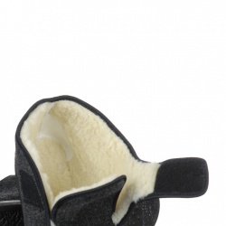 ghete de casa, imblanite, 100% lana naturala, antracit, Mjartan® 816-B02