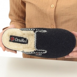 saboti de casa, imblaniti lana, femei, OrtoMed® 8059-T02