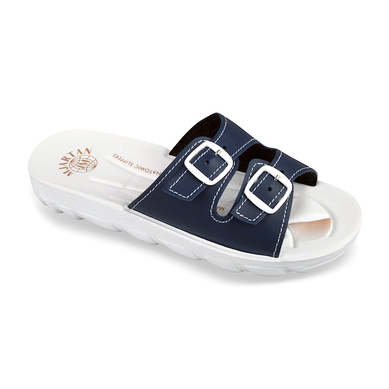 papuci vara, talpa joasa, bleumarin, dama, Mjartan® 2205-P16