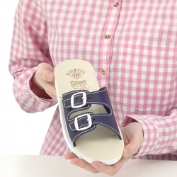 papuci vara, talpa joasa, bleumarin, pentru femei, Mjartan® 2205-P16