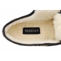 Pantofi de casa, imblaniti cu lana 100%, barbatesti, Mjartan 852-K85